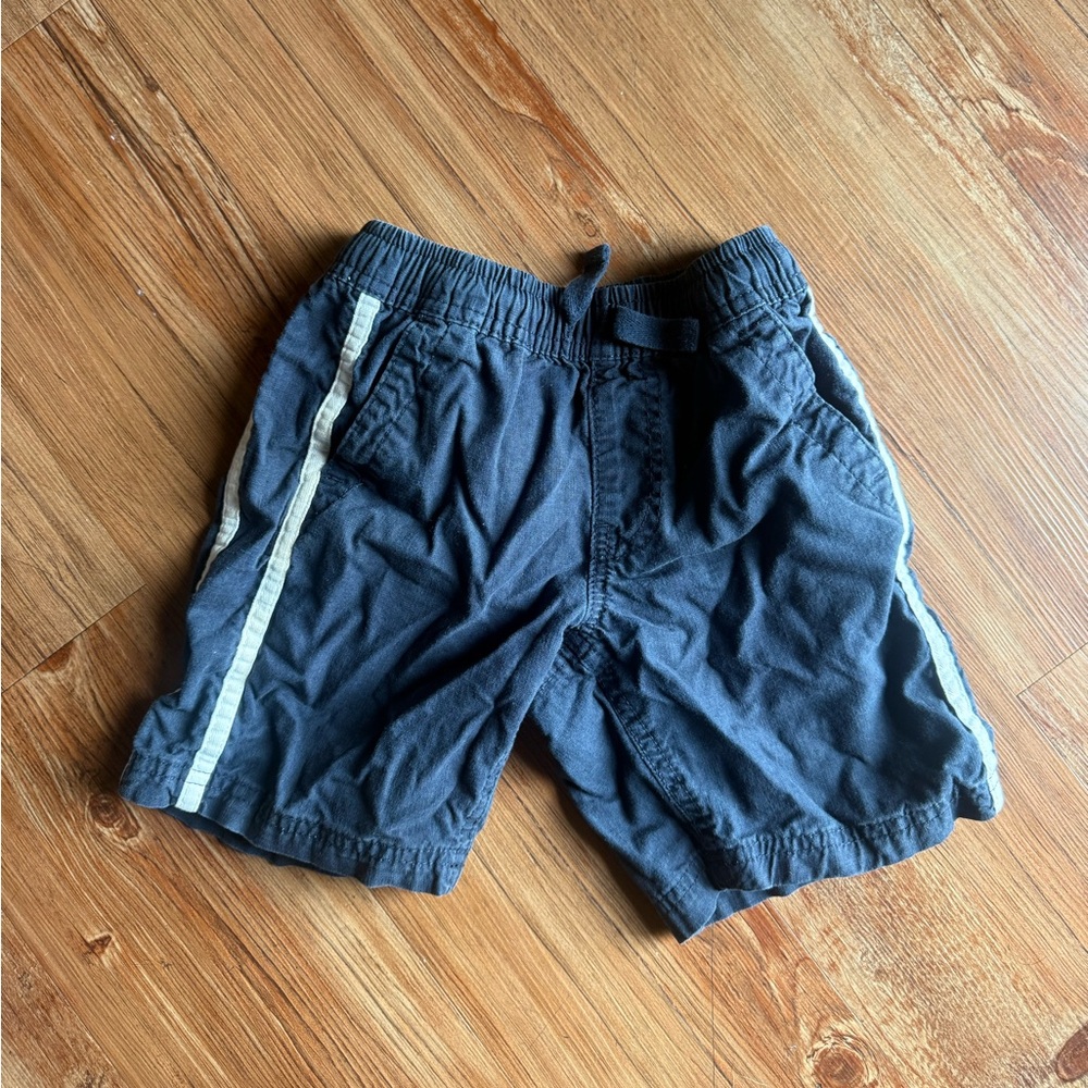 Cotton on Kids Navy Blue Pull-On Shorts with Contrast Stripe